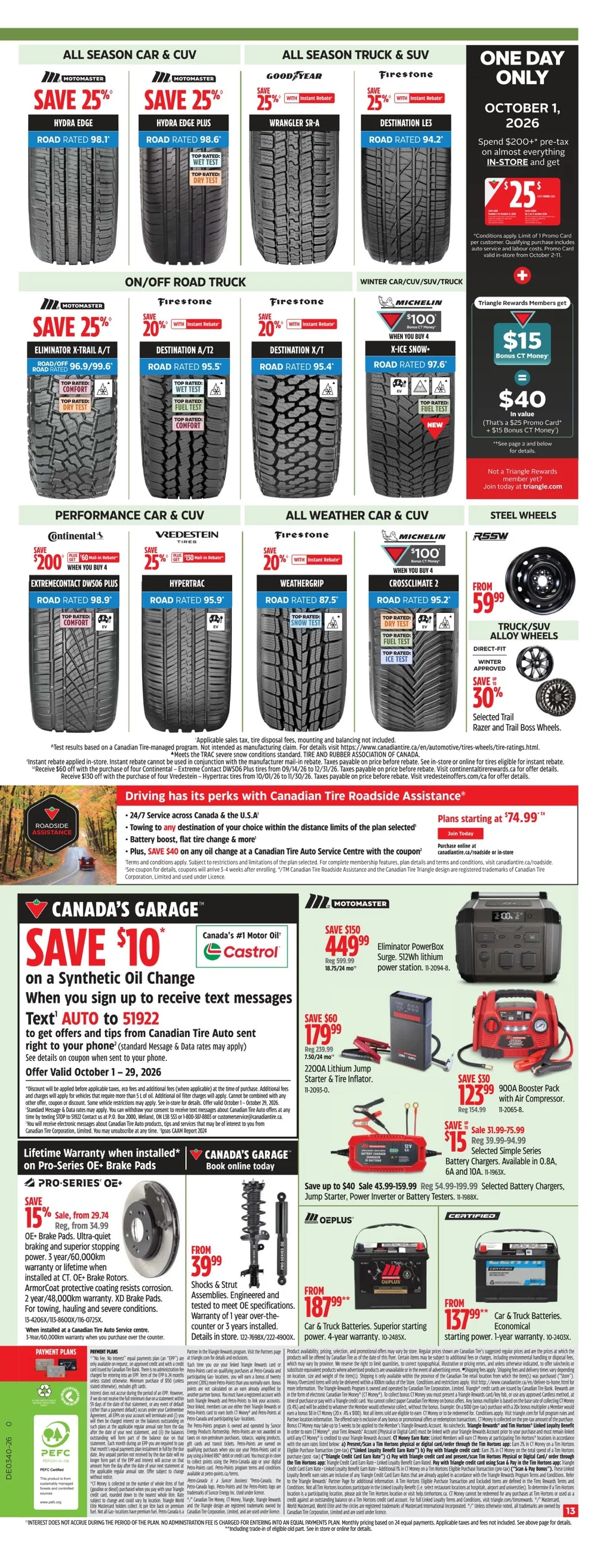 Canadian Tire Upcoming Flyer (Oct 8 - 14, 2026) Sneak Peek - Image 1 October 1 - 7