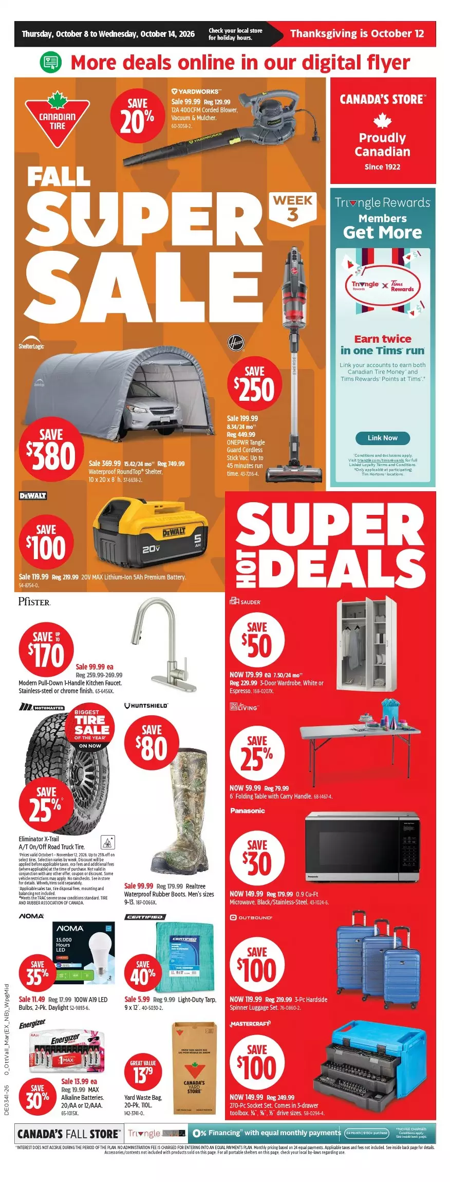 Canadian Tire Upcoming Flyer (Oct 8 - 14, 2026) Sneak Peek - Image 1 October 8 - 14