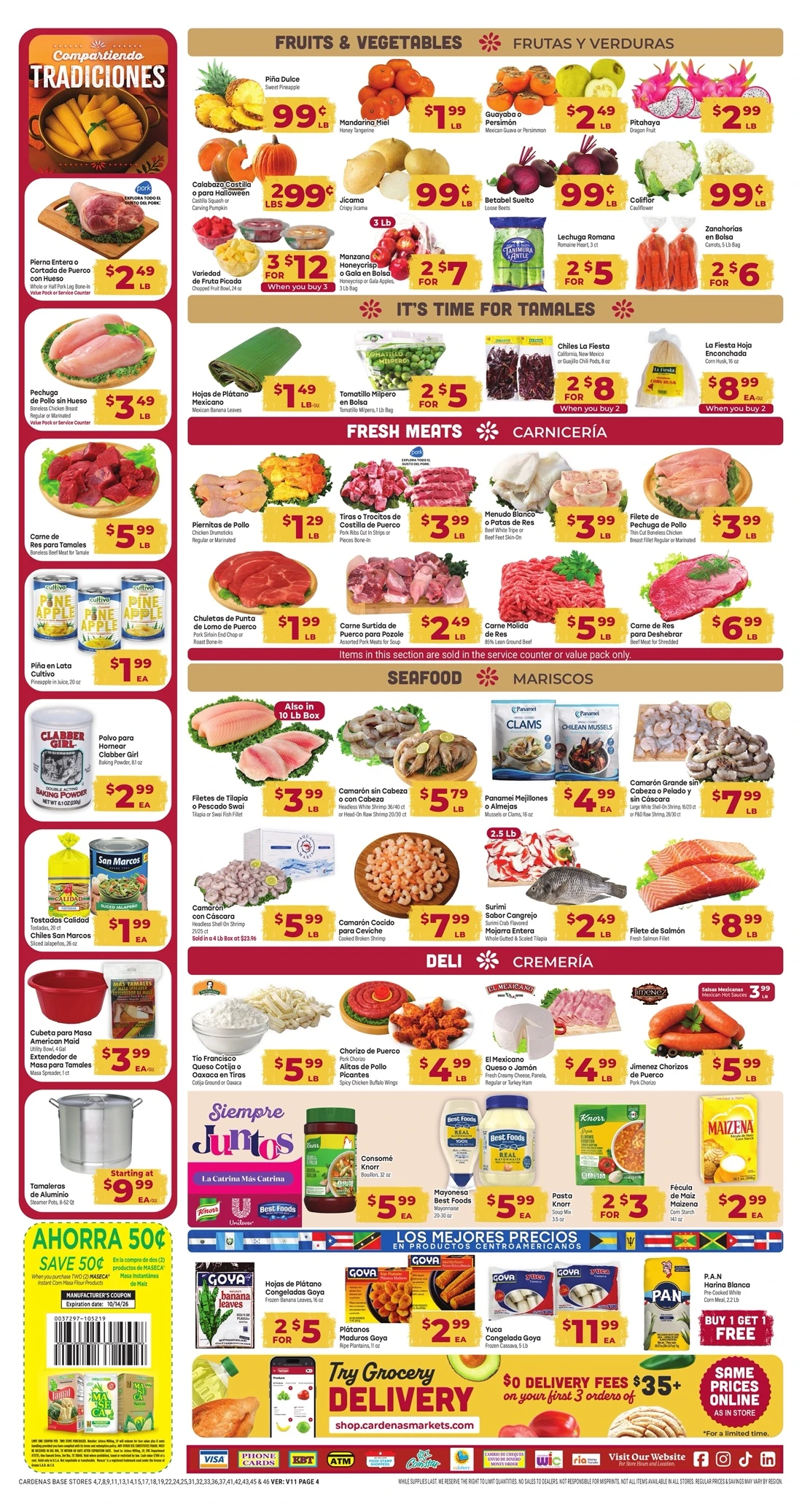 Cardenas Weekly Ad (Oct 14 - 20, 2026) (Anuncio Semanal) - Image 2 Oct 7 - 13