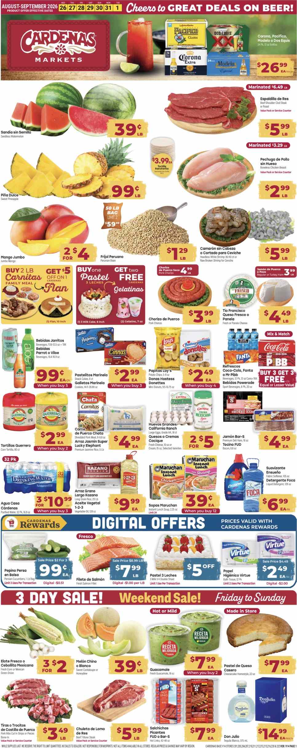 Cardenas Weekly Ad August 26 - September 1, 2026 - Image 1 August 26 - September 1