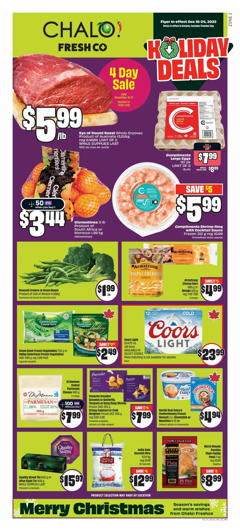 chalo freshco flyer december 18 24 1 52367469