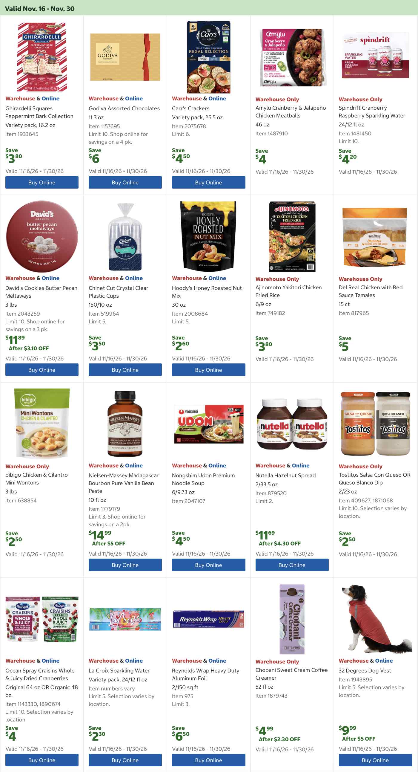 Costco Black Friday Deals Ad 2026 - Image 1 Nov 16 - 30