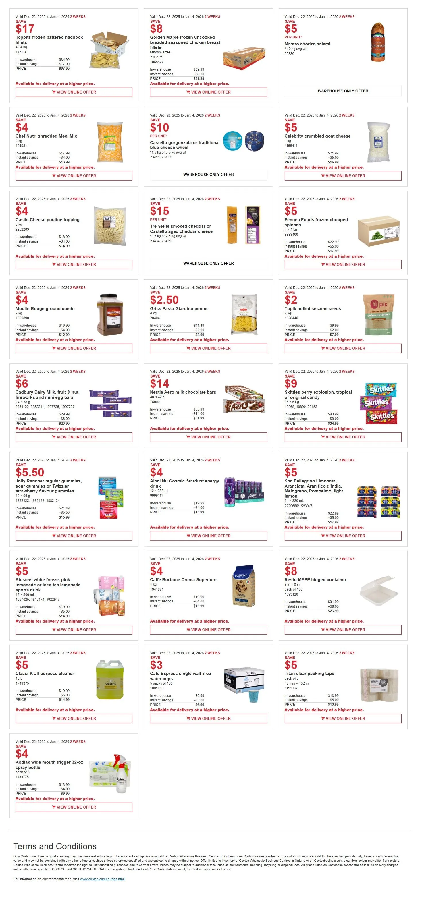 costco flyer december 22 to january 4 1