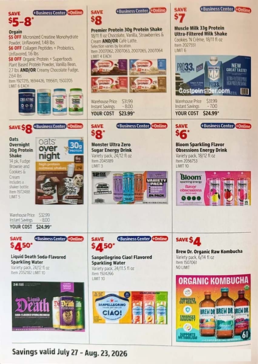 Costco Weekly Ad August 24 - September 20, 2026 - Image 1 July 27 - August 23