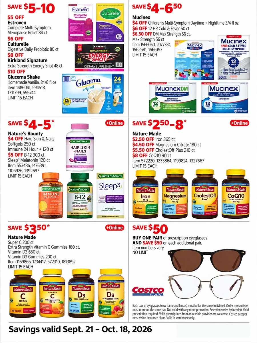 Costco Weekly Ad (Oct 19 - Nov 15, 2026) Preview - Image 1 Sept. 21 - Oct. 18
