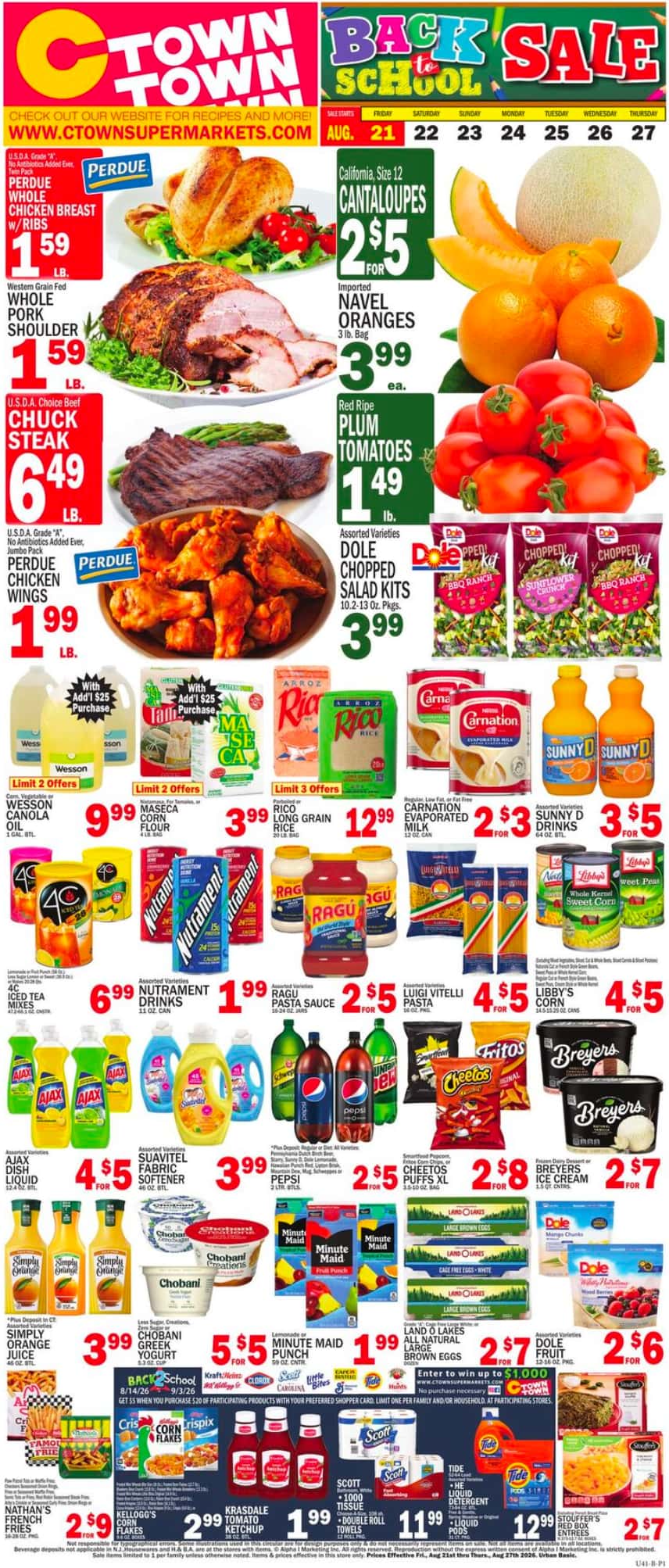 Ctown Weekly Ad August 21 - 27, 2026 - Image 1 August 21 - 27