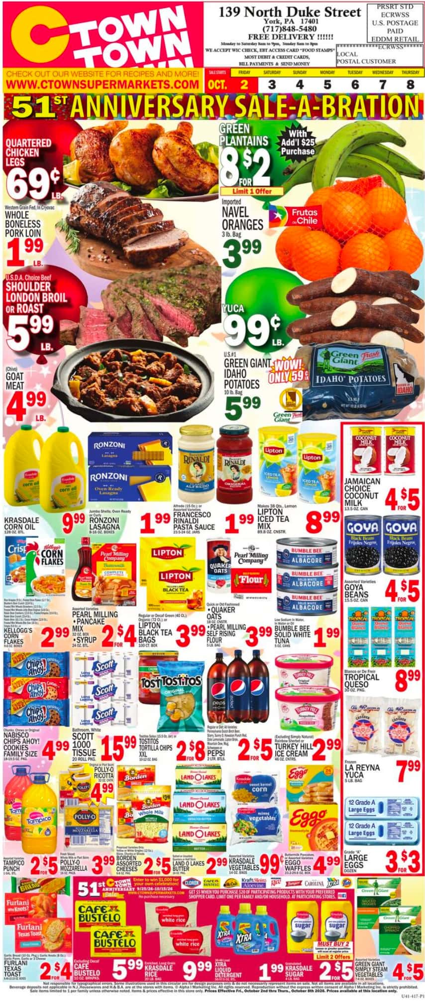 Ctown Weekly Ad October 2 - 8, 2026 - Image 1 October 2 - 8