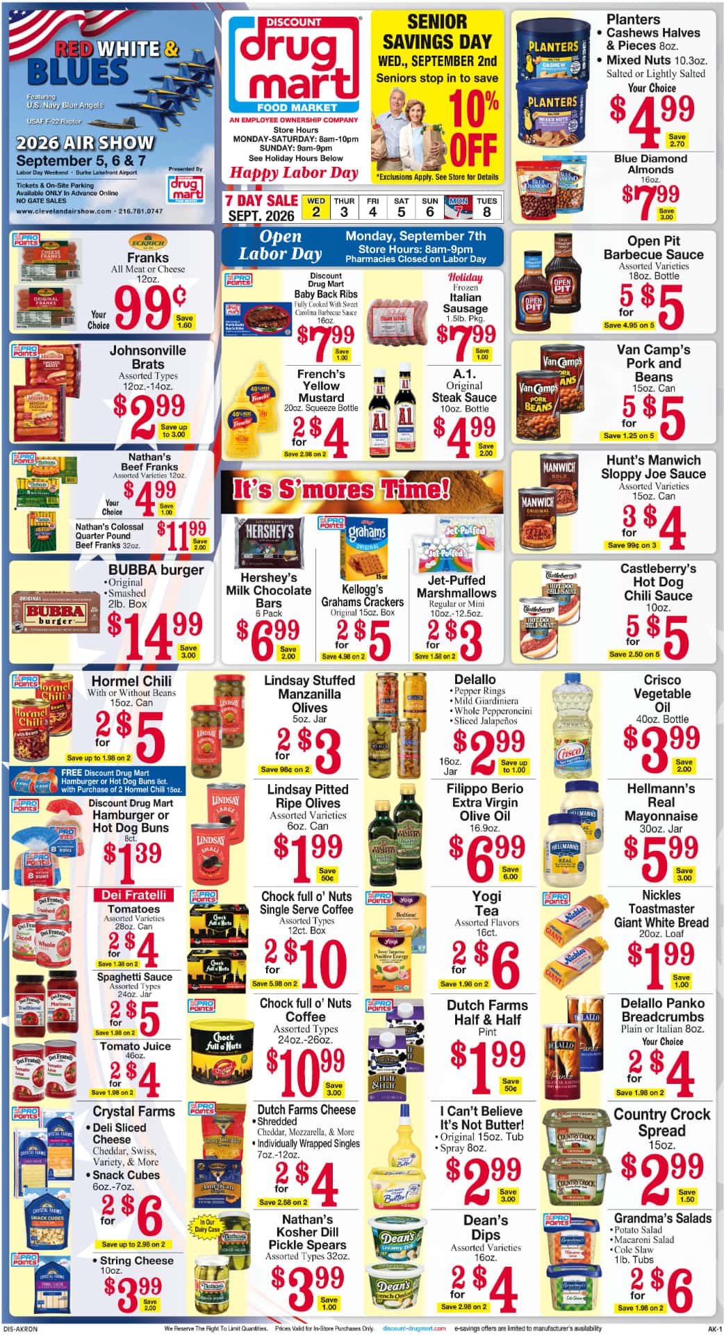 Discount Drug Mart Weekly Ad September 9 – 15, 2026 - Image 1 September 2 - 8