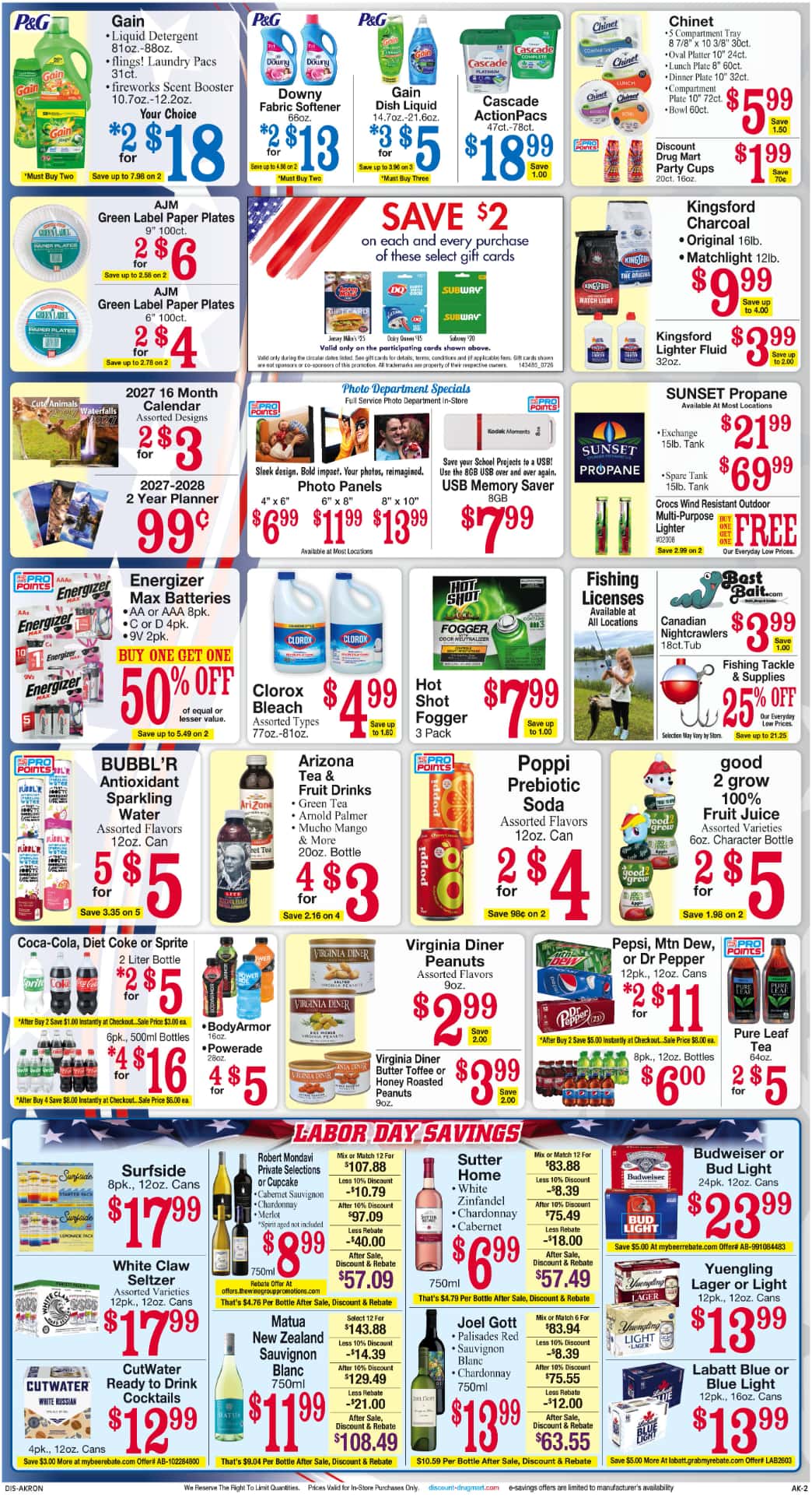 Discount Drug Mart Weekly Ad September 9 – 15, 2026 - Image 2 September 2 - 8