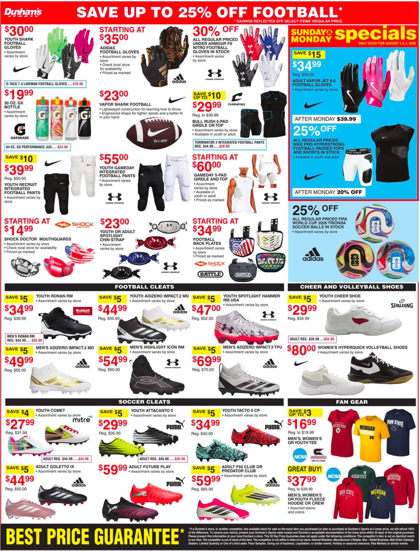 Dunham'S Sports Weekly Ad August 1 - 6, 2026 - Image 1 August 1 - 6