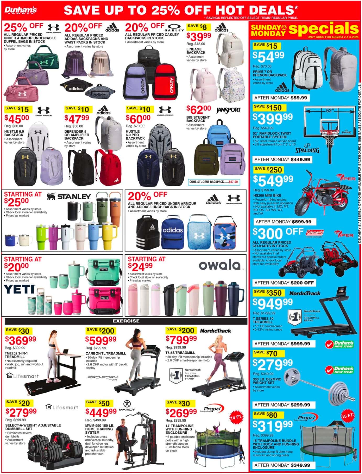 Dunham'S Sports Weekly Ad August 1 - 6, 2026 - Image 1 August 1 - 6
