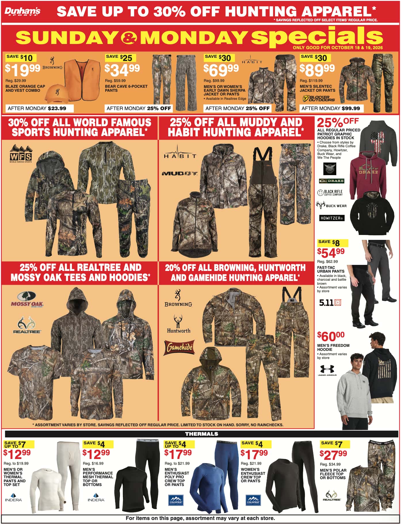 Dunham'S Sports Weekly Ad (Oct 24 - 29, 2026) - Image 1 Oct 17 - 22