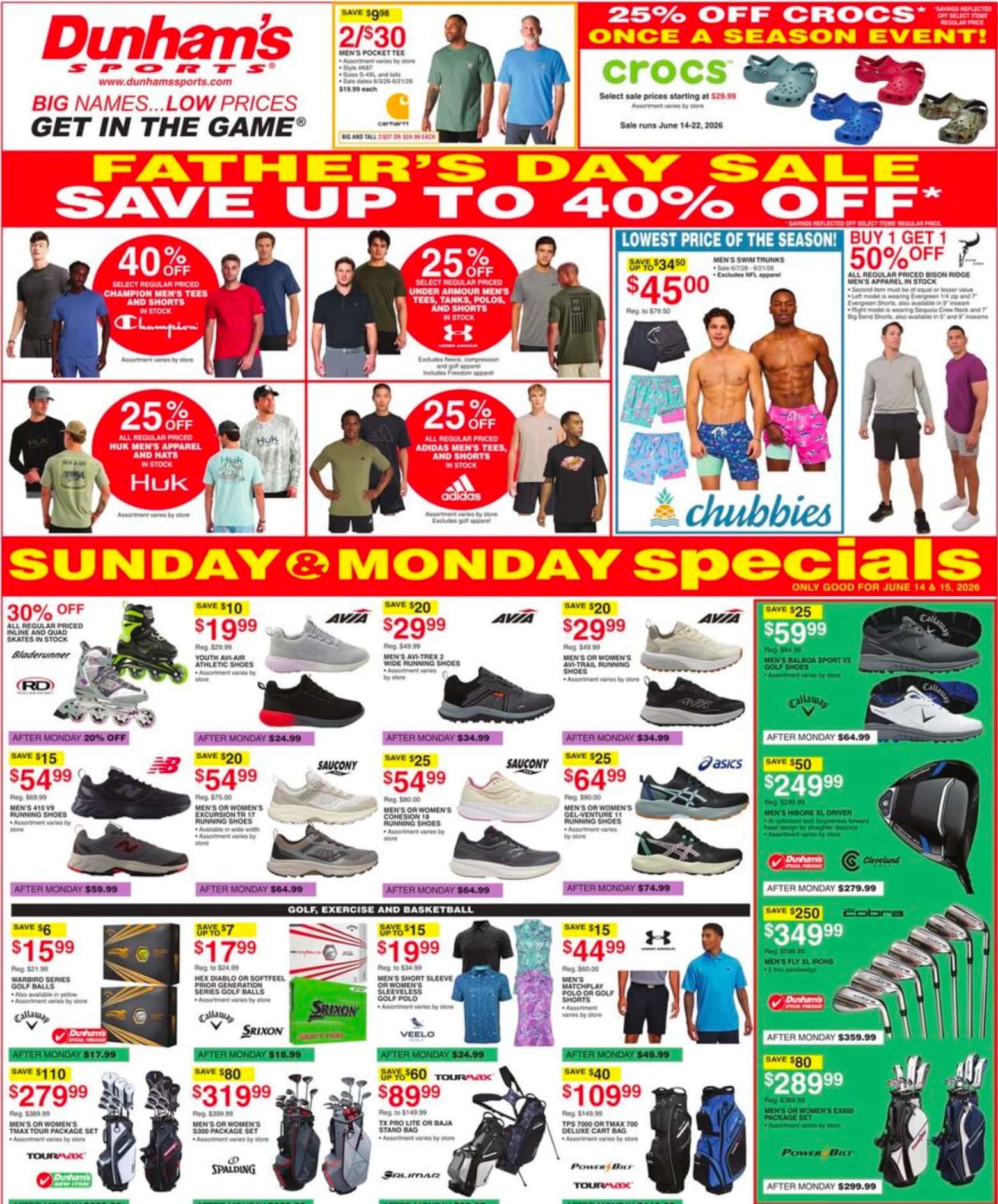 Dunham'S Sports Weekly Ad June 13 – 18, 2026 - Image 1 June 13 - 18