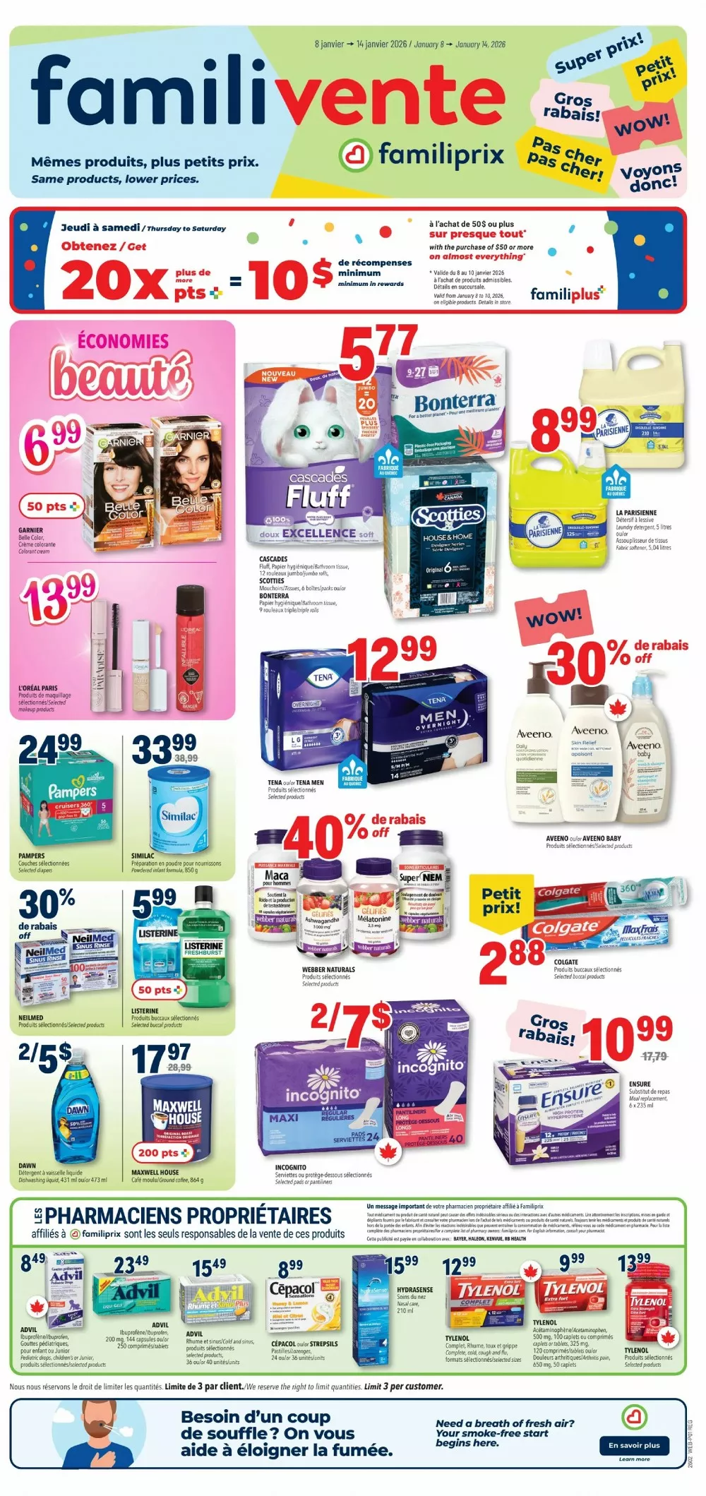 familiprix flyer january 8 14 1 61680695