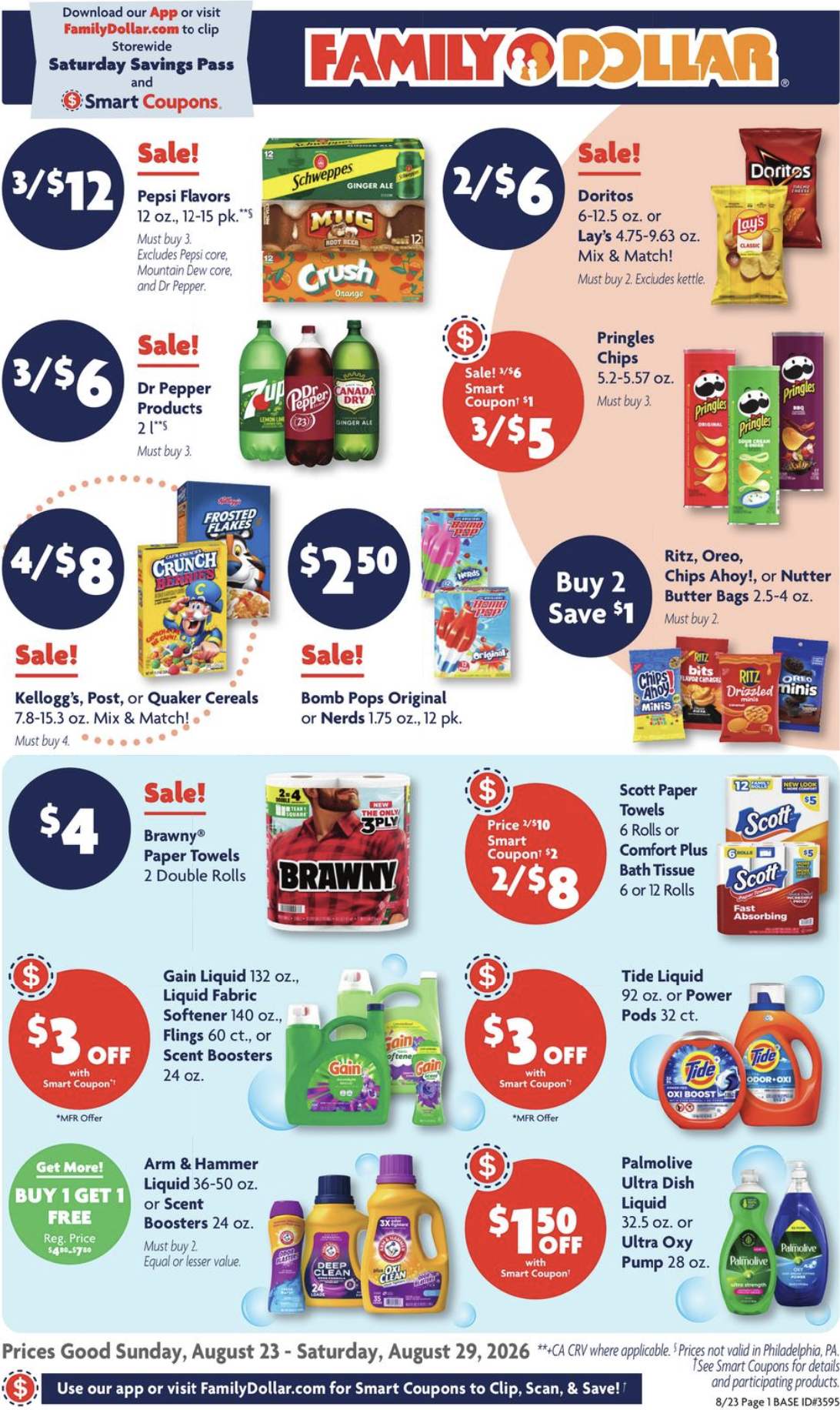 Family Dollar Weekly Ad August 30 - September 5, 2026 - Image 1 August 23 - 29