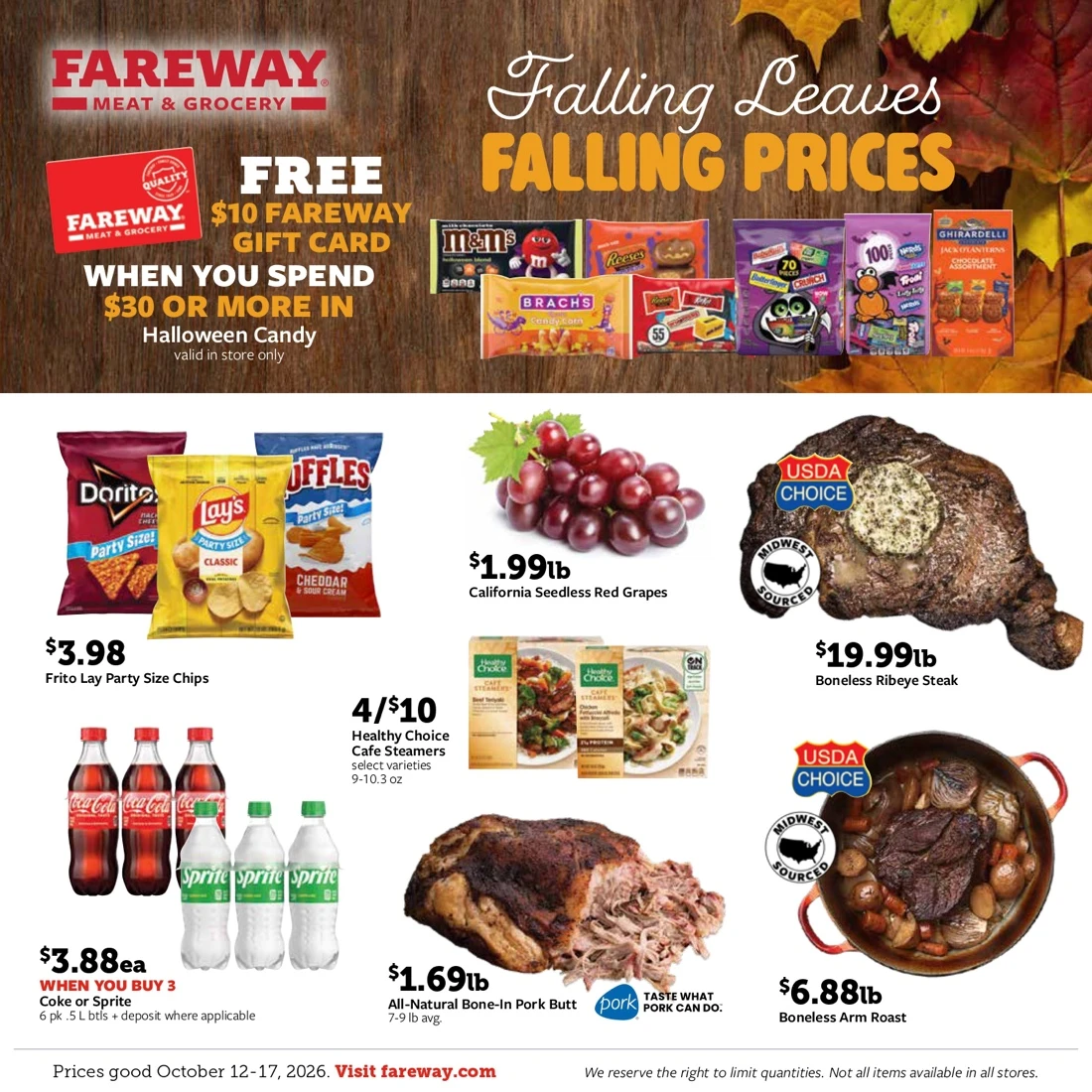 Fareway Weekly Ad October 12 - 18, 2026 - Image 1 Oct 12 - 18