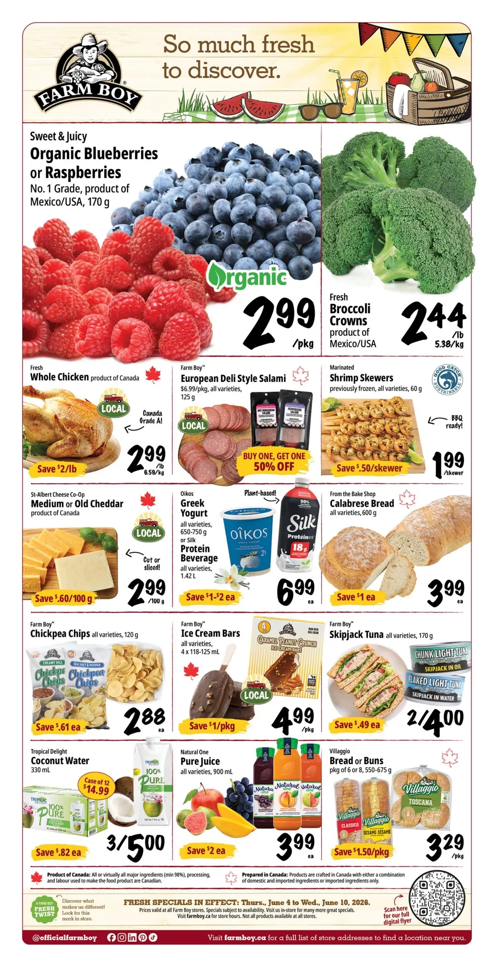 Farm Boy Flyer June 18 - 24, 2026 - Image 1 June 4 To 10