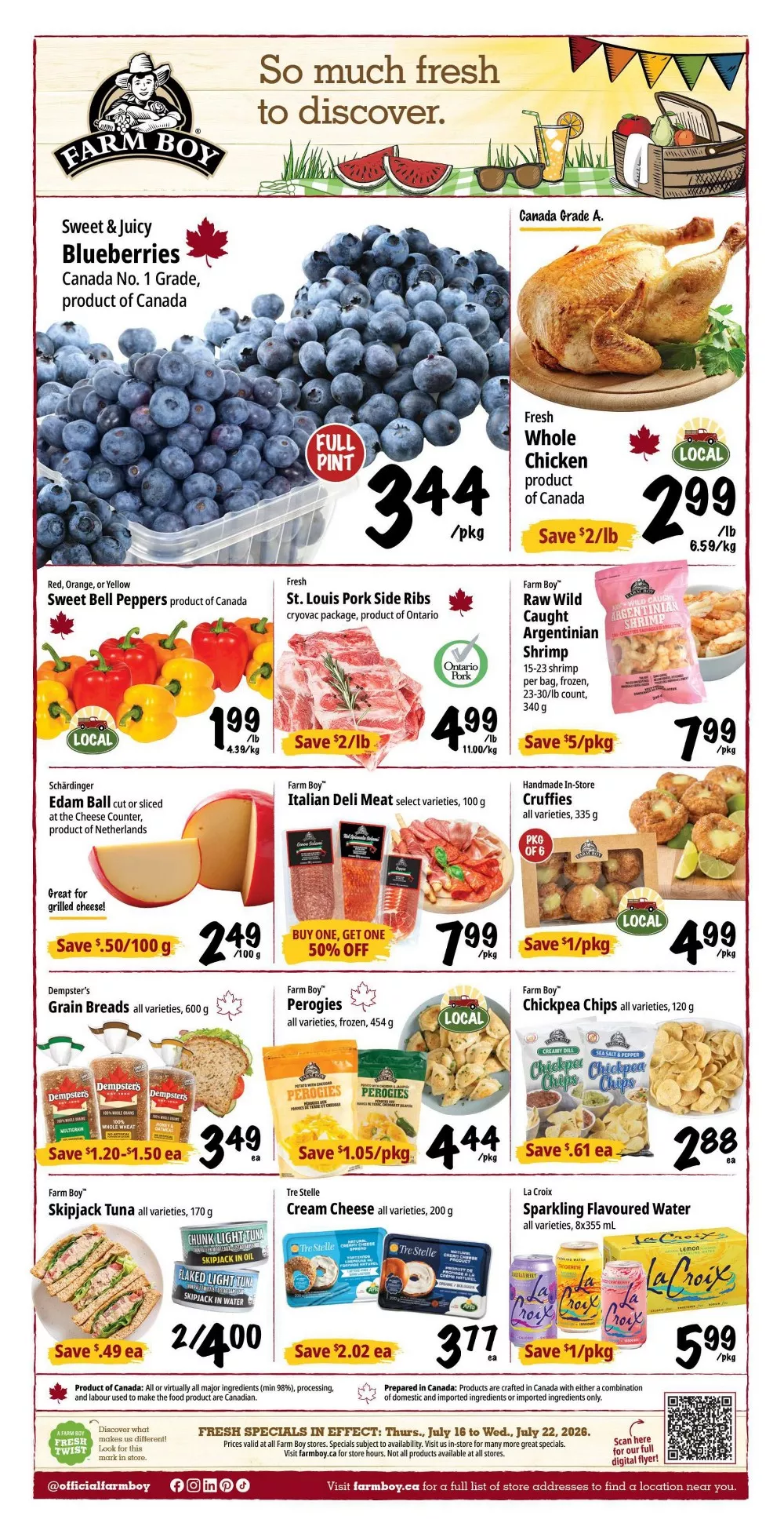 Farm Boy Flyer July 30 - August 5, 2026 - Image 1 July 16 - 22