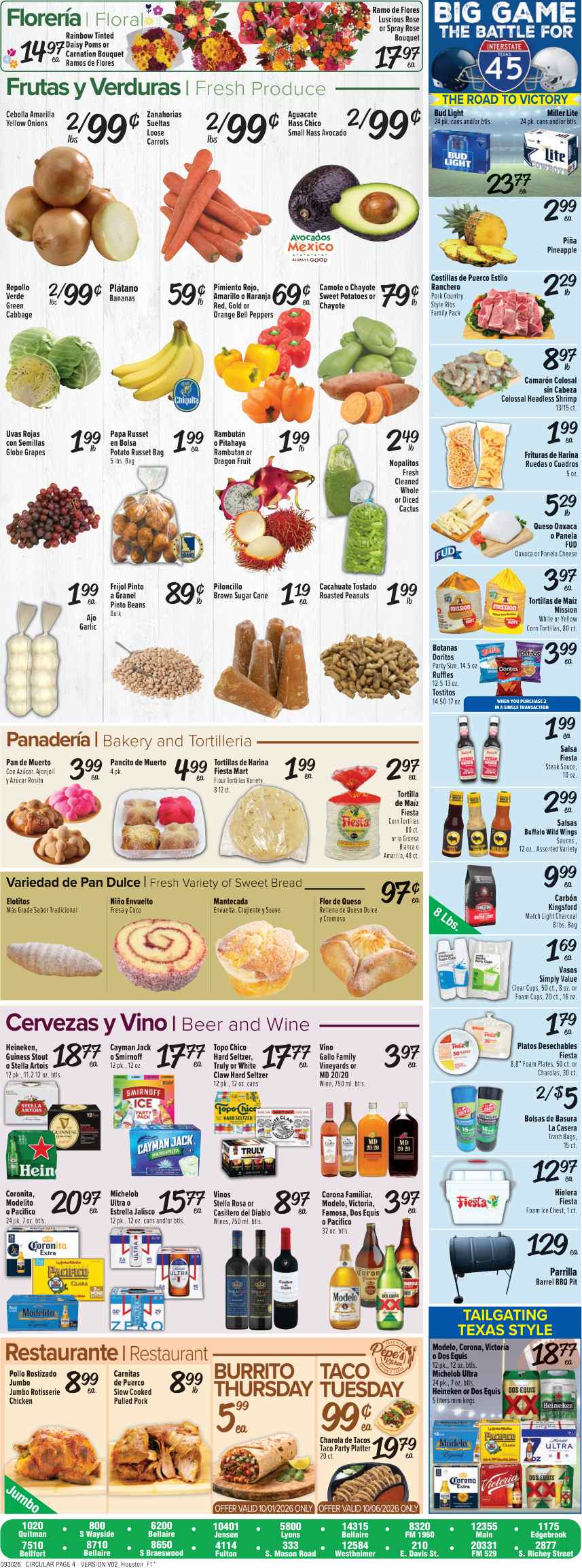 Fiesta Weekly Ad Sept. 30 – Oct. 6, 2026 (Anuncio Semanal) - Image 2 Sept. 30 - Oct. 6