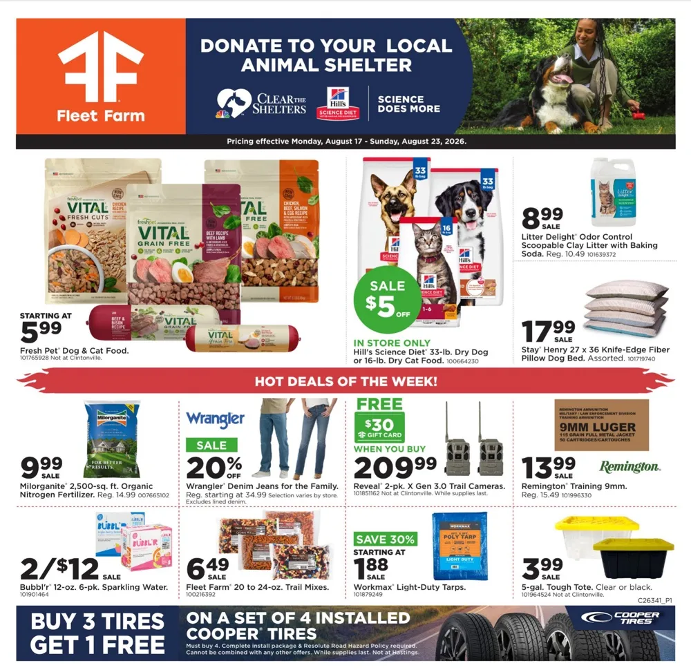 Fleet Farm Weekly Ad August 17 - 23, 2026 - Image 1 August 17 - 23