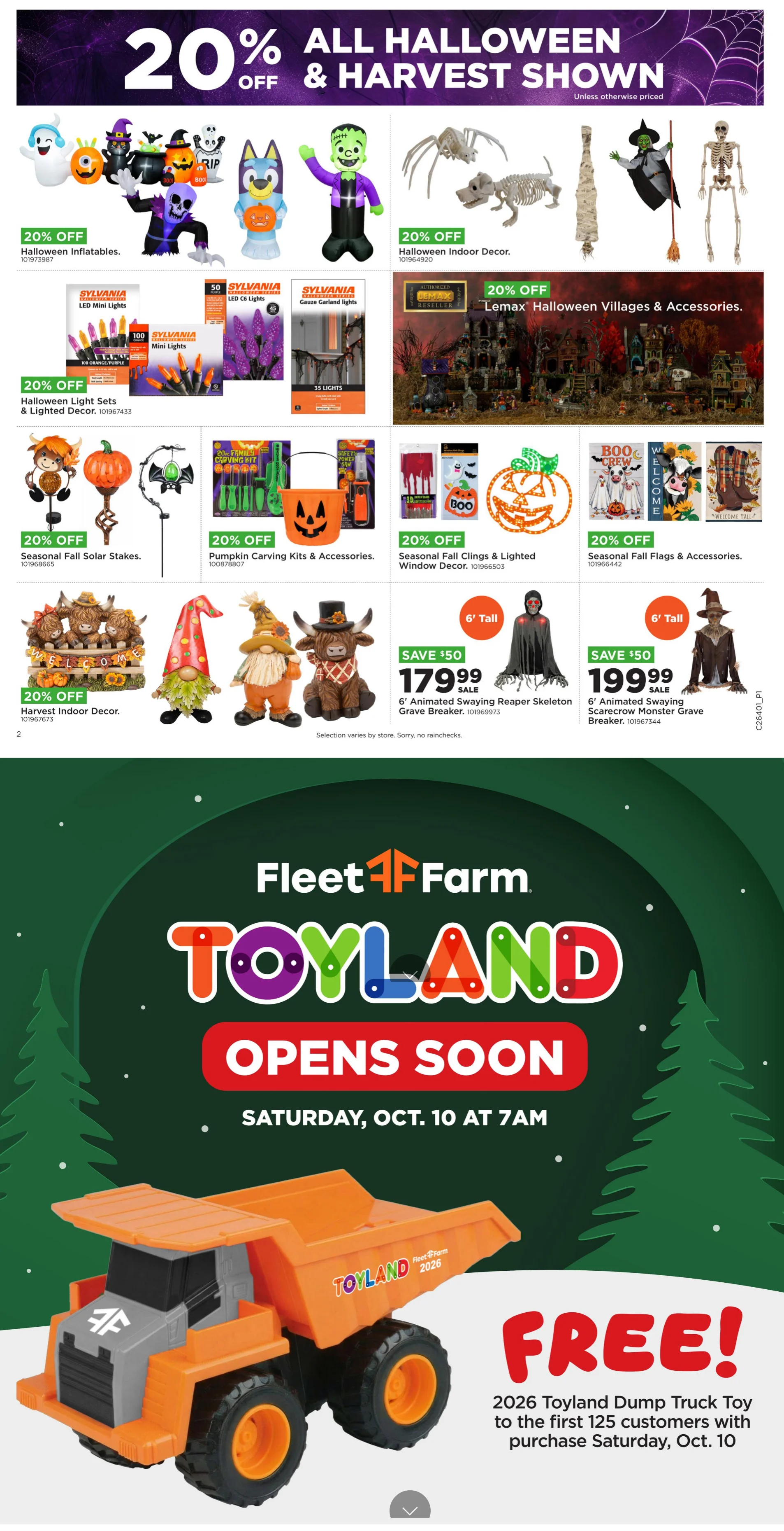 Fleet Farm Weekly Ad September 28 - October 4, 2026 - Image 1 Sept. 28 - Oct. 4