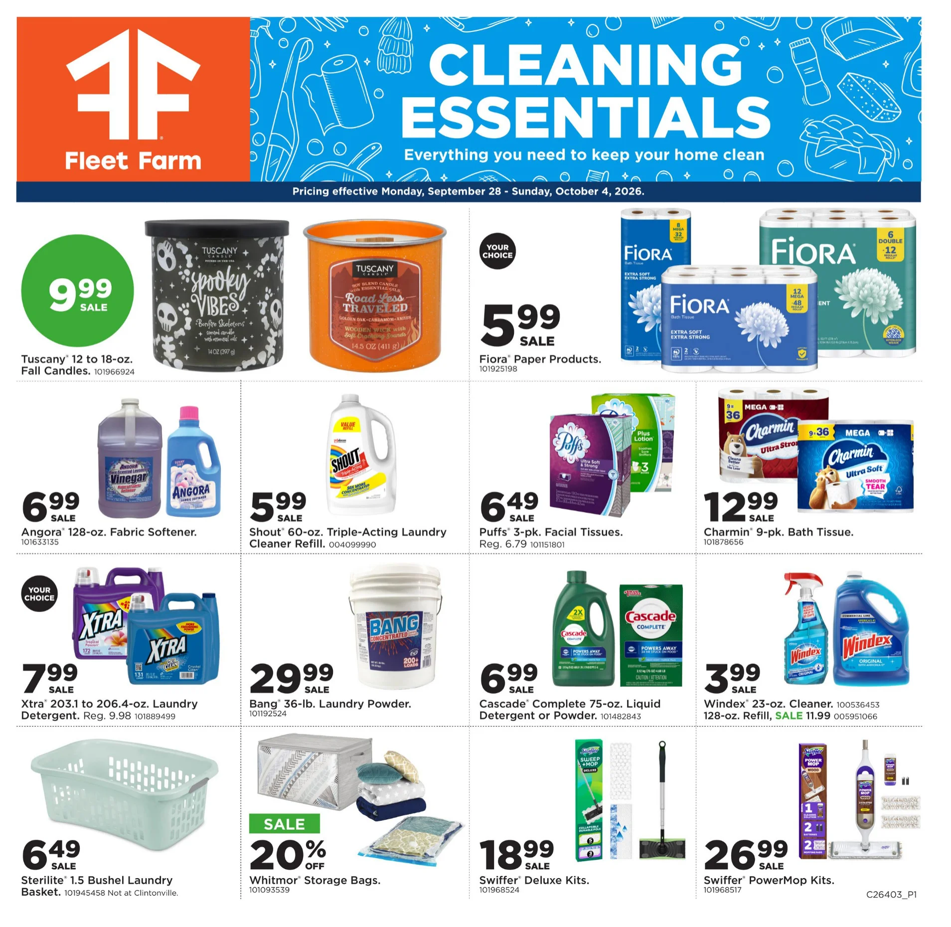 Fleet Farm Weekly Ad September 28 - October 4, 2026 - Image 1 Sept. 28 - Oct. 4