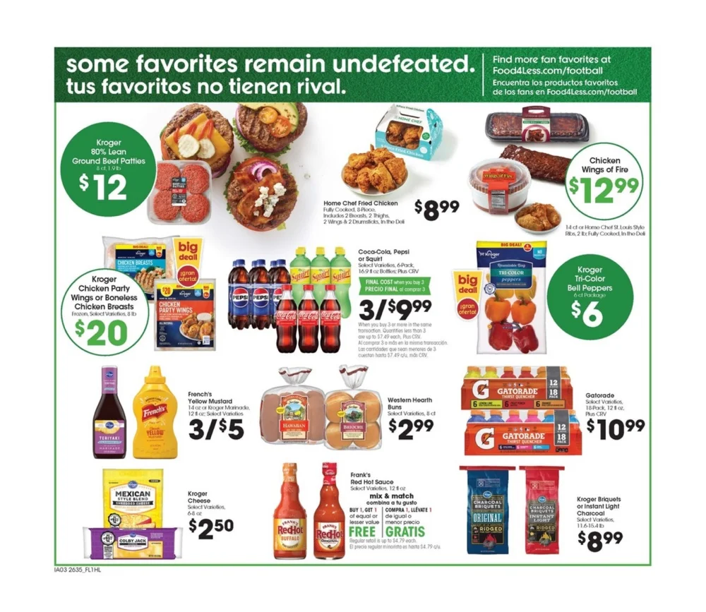 Food 4 Less Weekly Ad Oct 14 - 20, 2026 (Anuncio Semanal) - Image 1 Sept. 30 - Oct. 6
