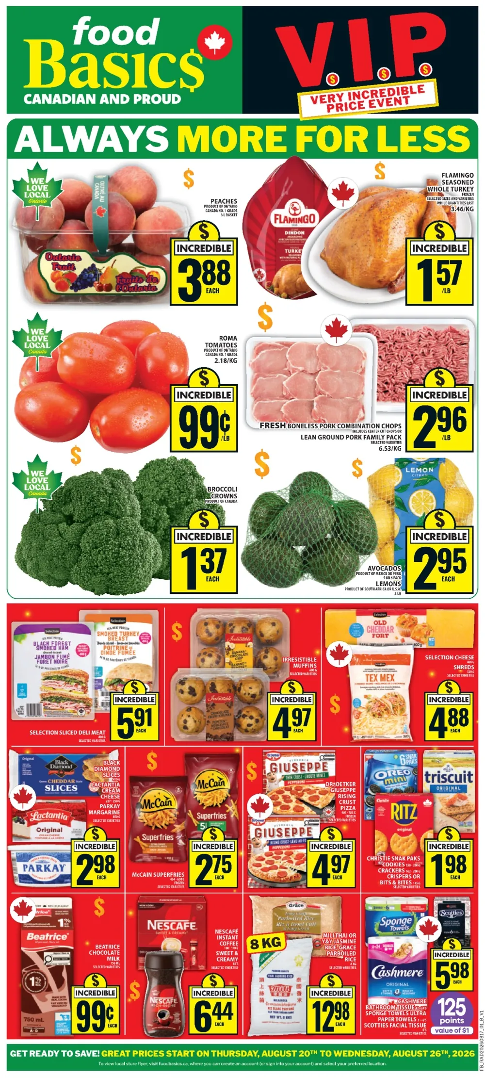 Food Basics Flyer August 27 - September 2, 2026 - Image 1 August 20 - 26