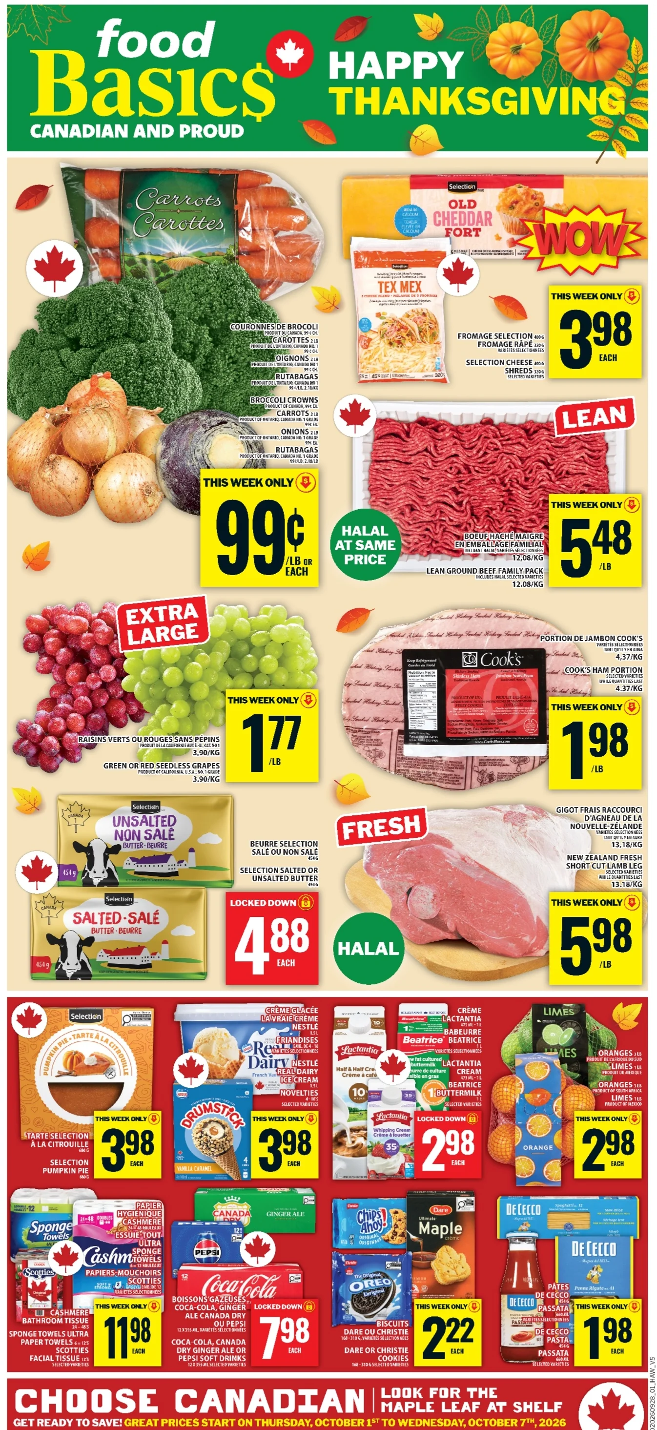 Food Basics Upcoming Flyer (Oct 8 – 14, 2026) Preview - Image 1 October 1 - 7