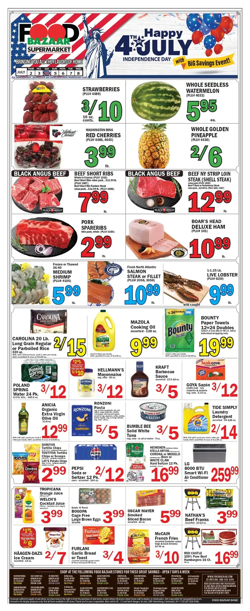 Food Bazaar Weekly Ad July 16 - 22, 2026 - Image 1 July 2 - 8