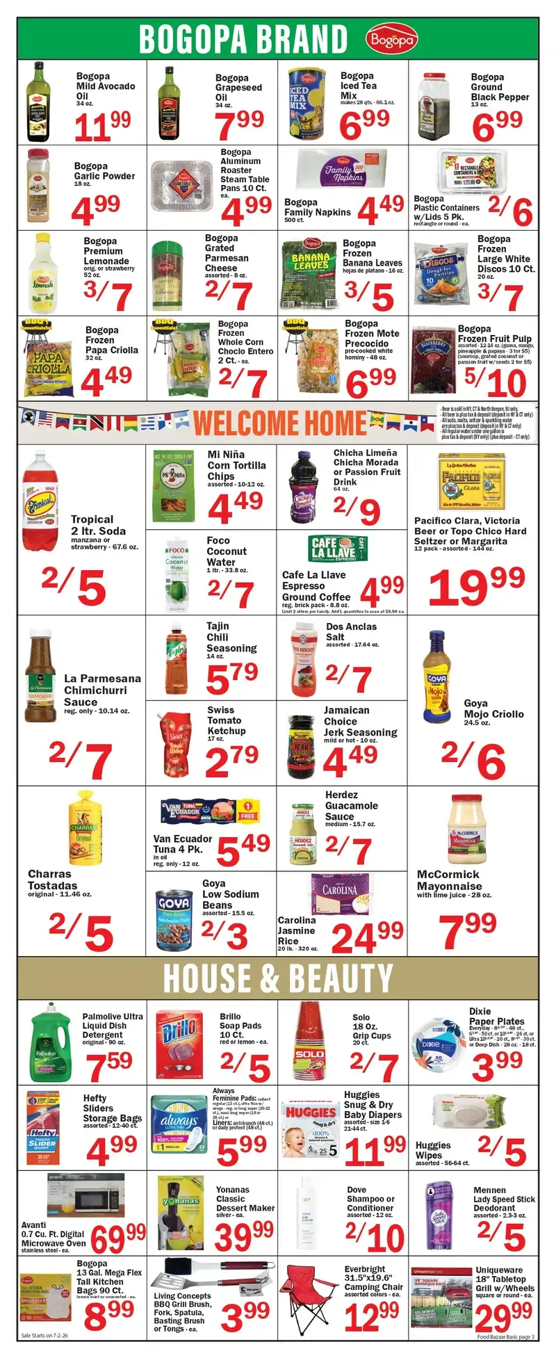Food Bazaar Weekly Ad July 16 - 22, 2026 - Image 1 July 2 - 8
