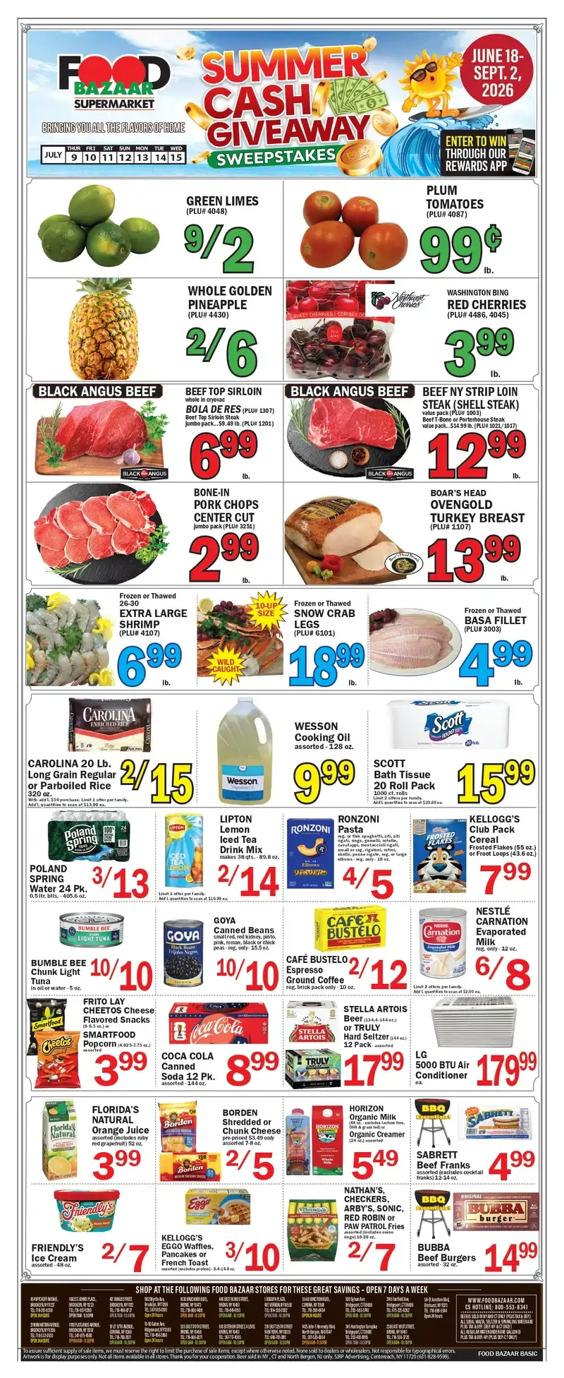 Food Bazaar Weekly Ad July 16 - 22, 2026 - Image 1 July 9 - 15
