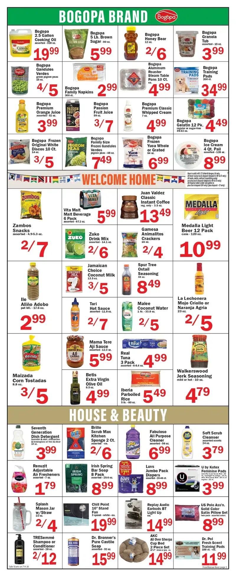 Food Bazaar Weekly Ad July 16 - 22, 2026 - Image 1 July 9 - 15