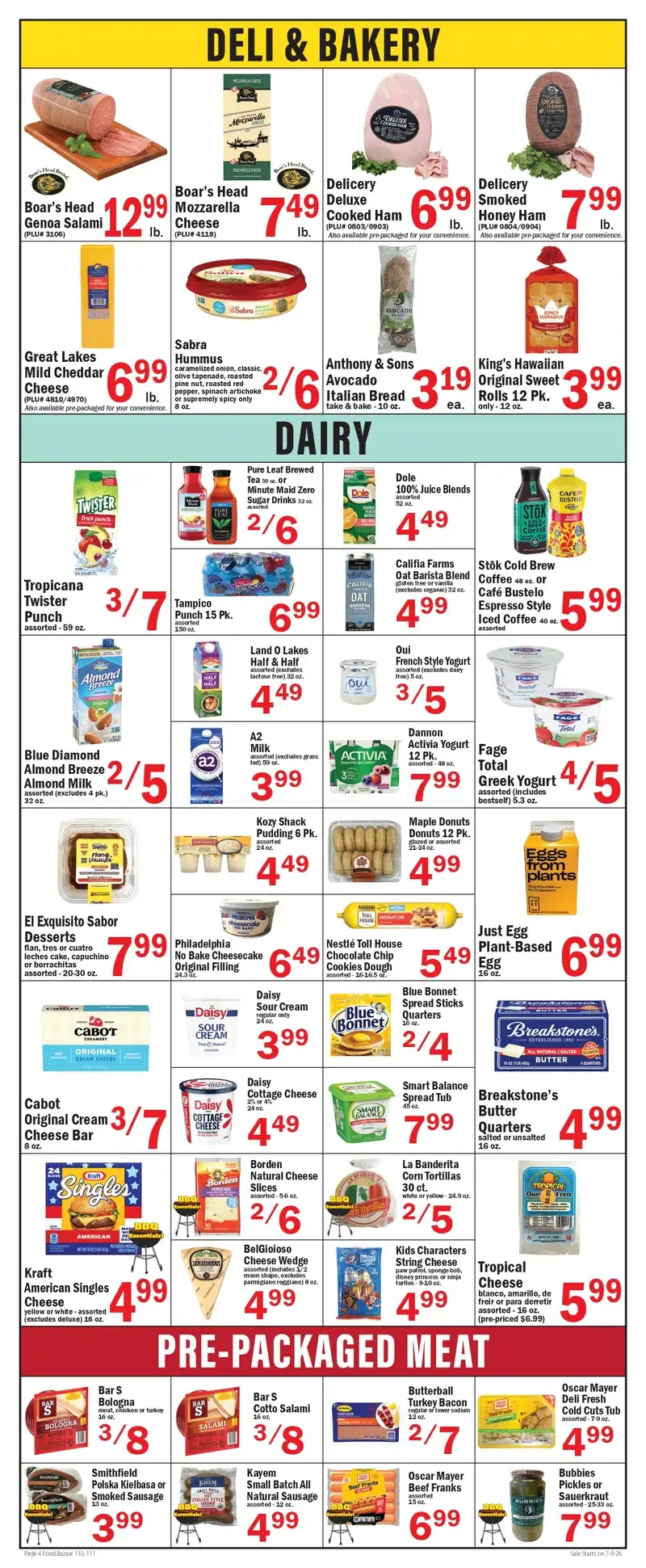 Food Bazaar Weekly Ad July 16 - 22, 2026 - Image 2 July 9 - 15