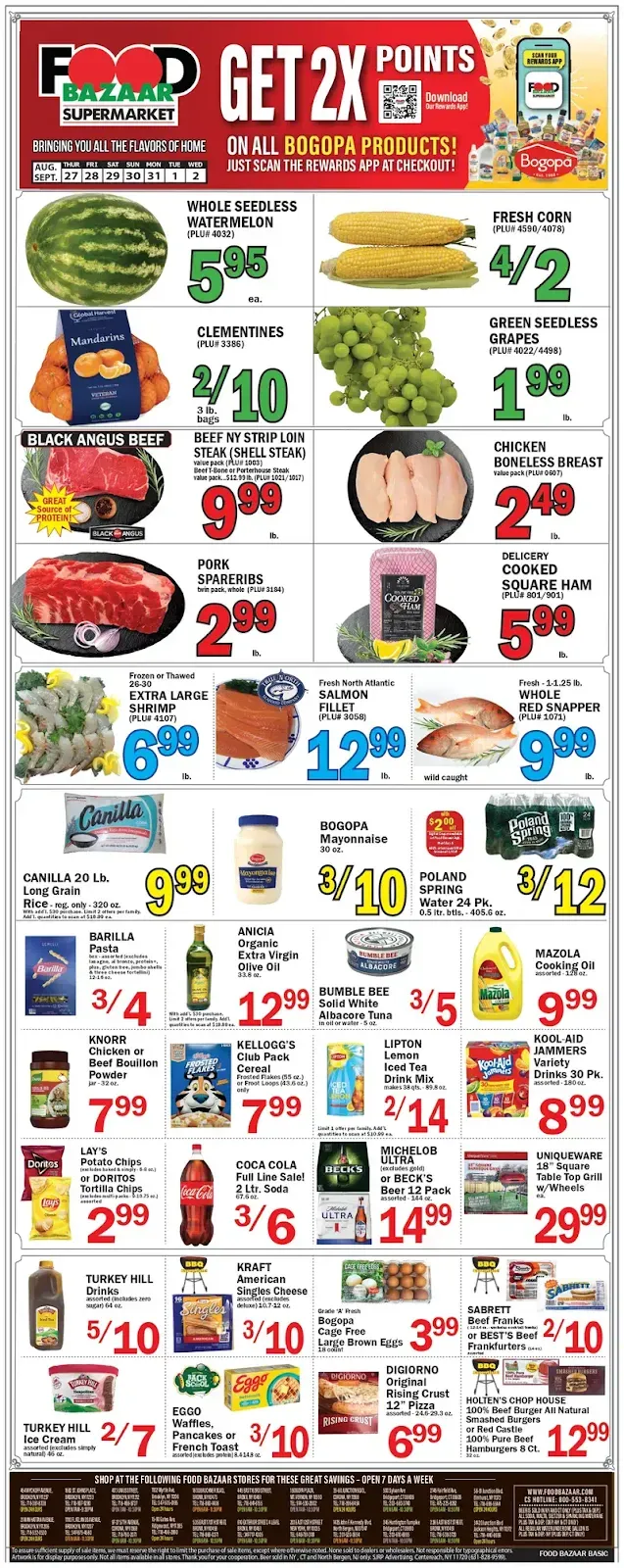 Food Bazaar Weekly Ad August 27 - September 2, 2026 - Image 1 August 27 - September 2, 2026