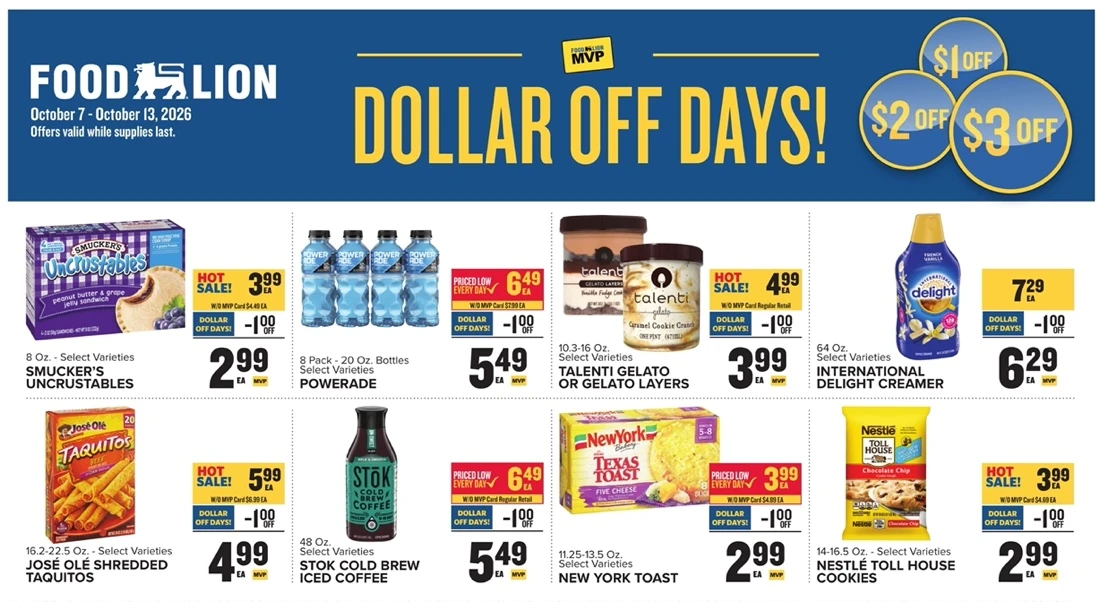 Food Lion Weekly Ad (Oct 14 - 20, 2026) Early Preview - Image 1 Oct 7 - 13