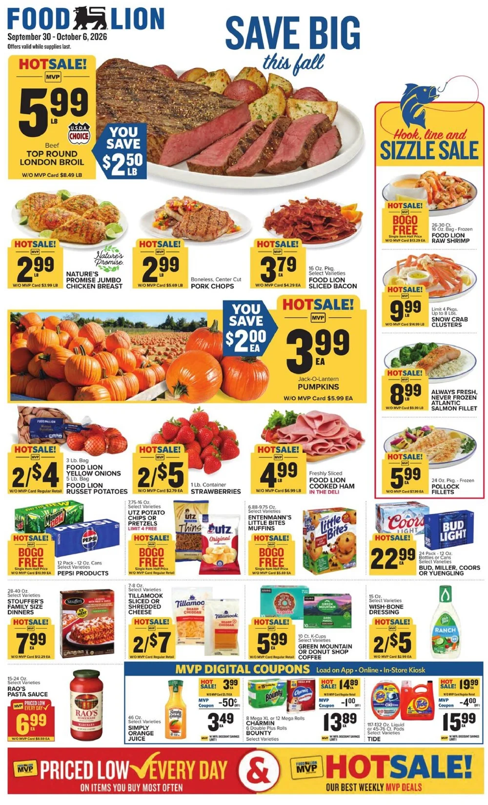 Food Lion Weekly Ad (Oct 14 - 20, 2026) Early Preview - Image 1 Sept. 30 - Oct. 6