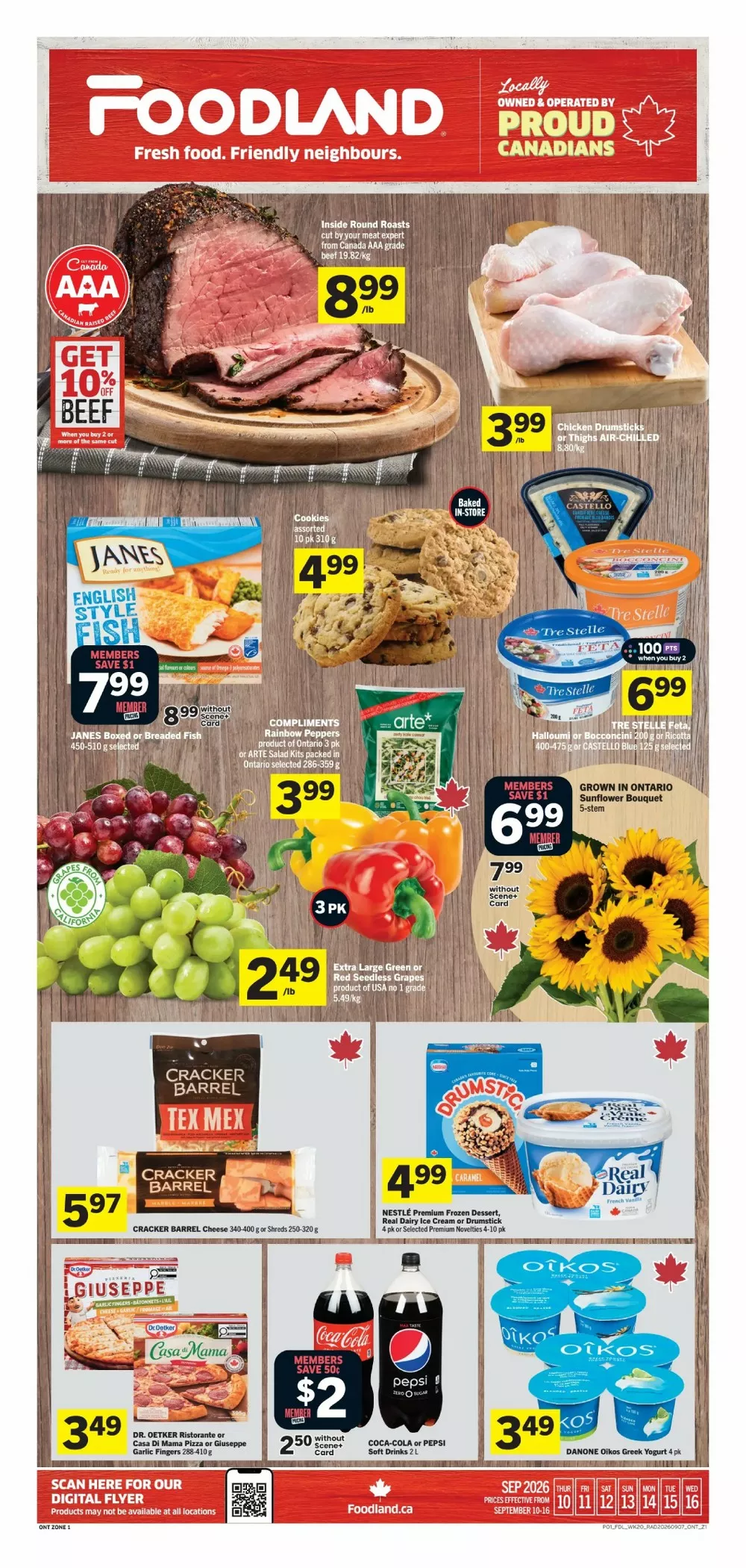 Foodland Flyer September 10 - 16, 2026 - Image 1 September 10 - 16