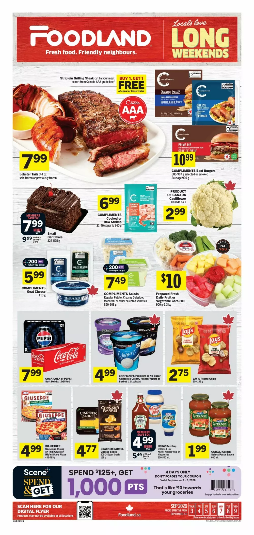Foodland Flyer September 10 - 16, 2026 - Image 1 September 3 - 9