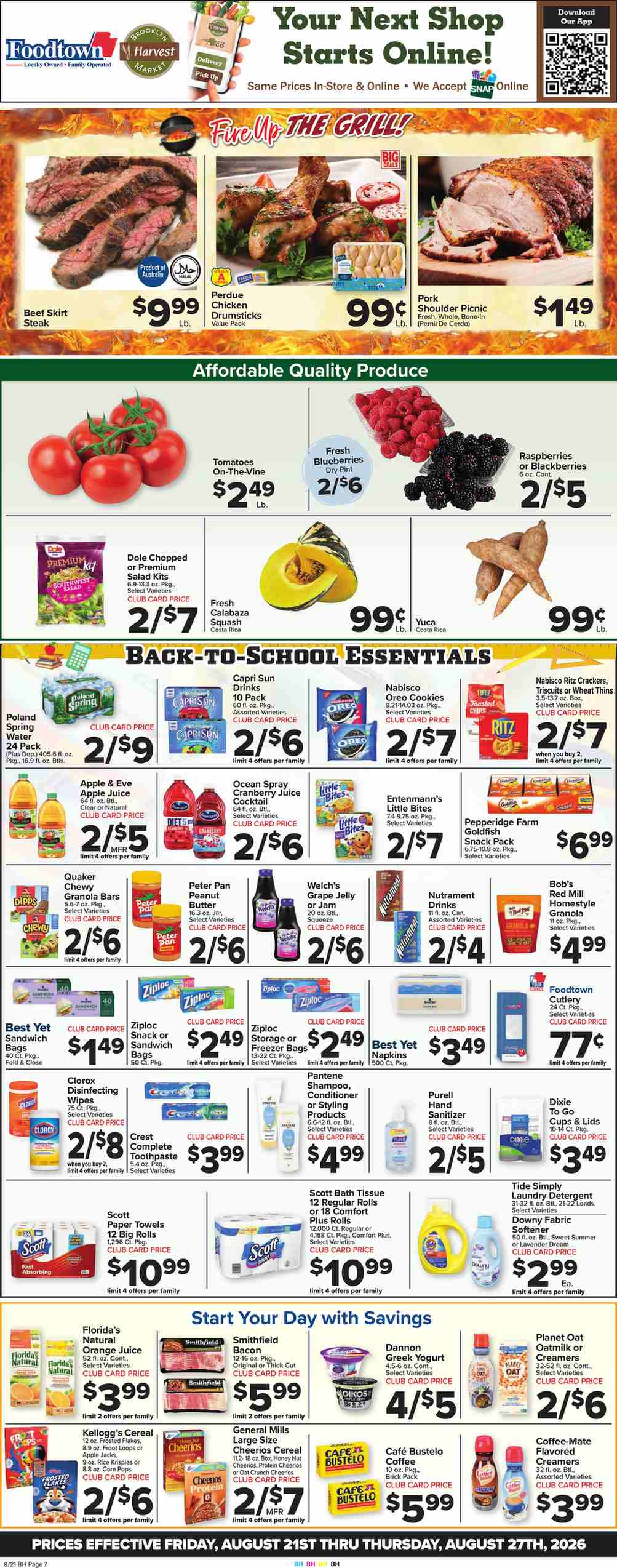 Foodtown Weekly Ad August 28 - September 3, 2026 - Image 2 August 21 - 27