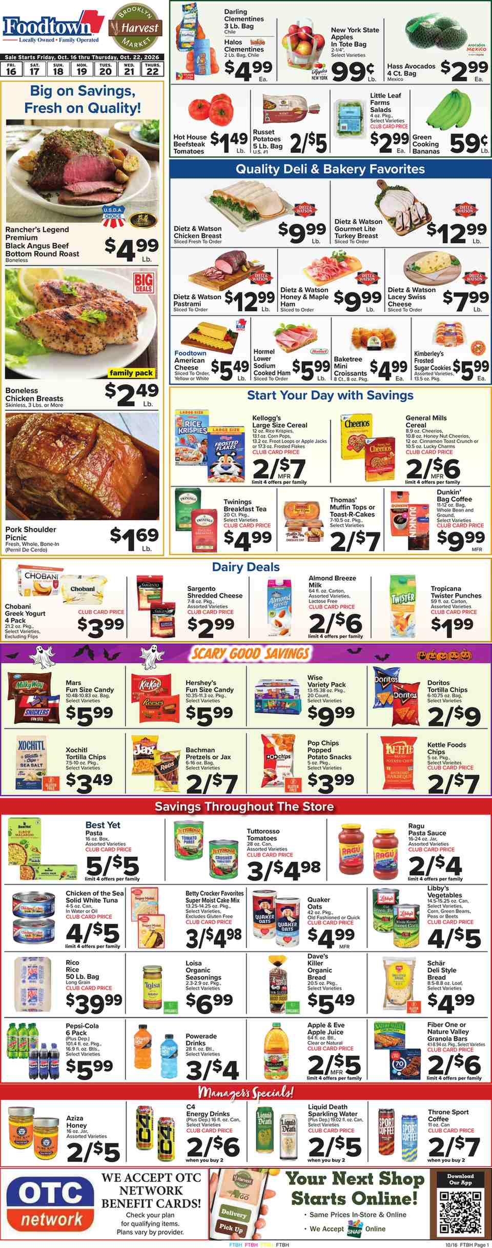 Foodtown Weekly Ad (Oct 16 - 22, 2026) Preview - Image 1 Oct 16 - 22