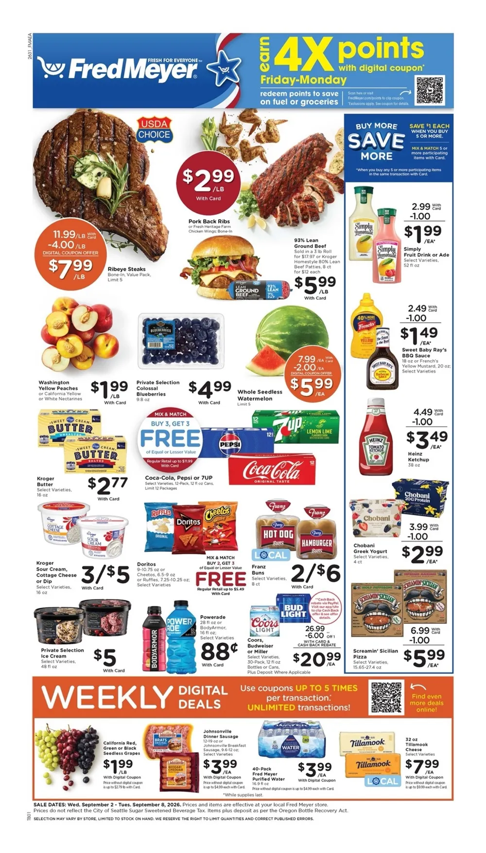 Fred Meyer Weekly Ad September 2 - 8, 2026 - Image 1 September 2 - 8