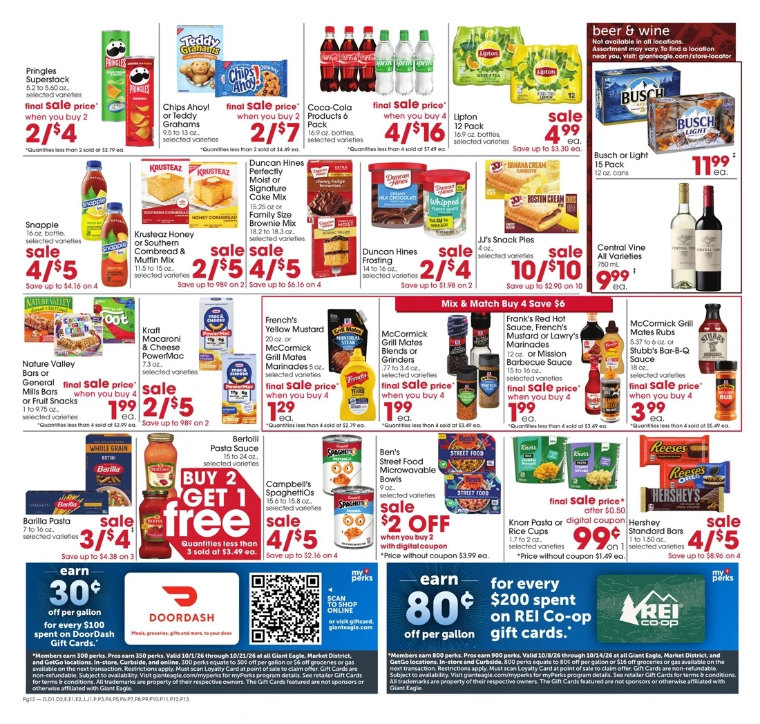 Giant Eagle Weekly Ad (Oct 15 - 21, 2026) Sneak Peek - Image 2 October 8 - 14