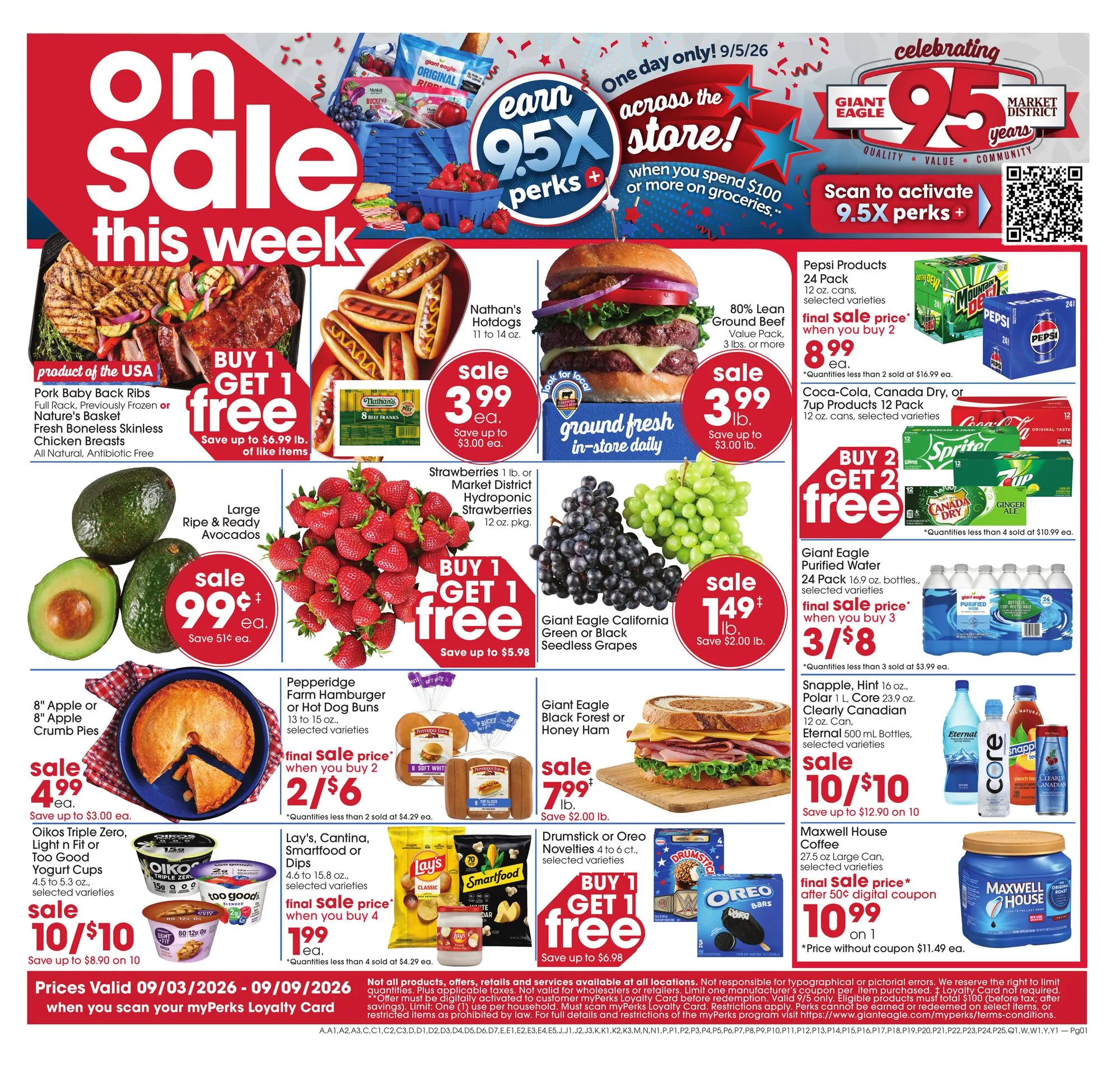 Giant Eagle Weekly Ad September 3 - 9, 2026 - Image 1 September 3 - 9