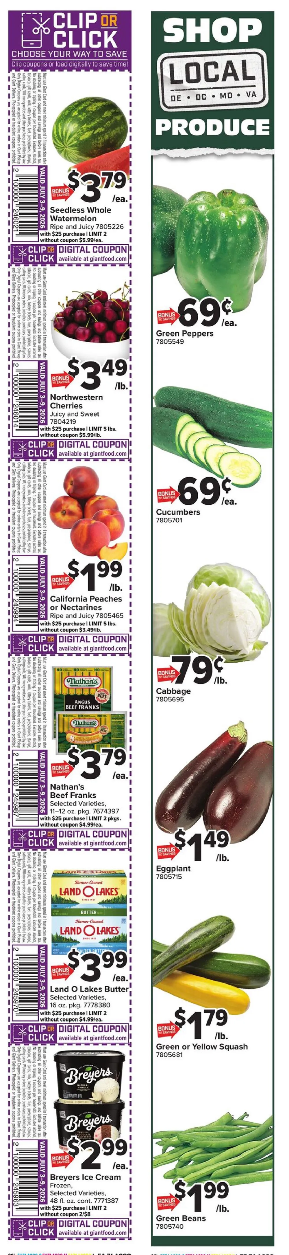 Giant Food Weekly Ad July 10 - 16, 2026 - Image 2 July 3 - 9