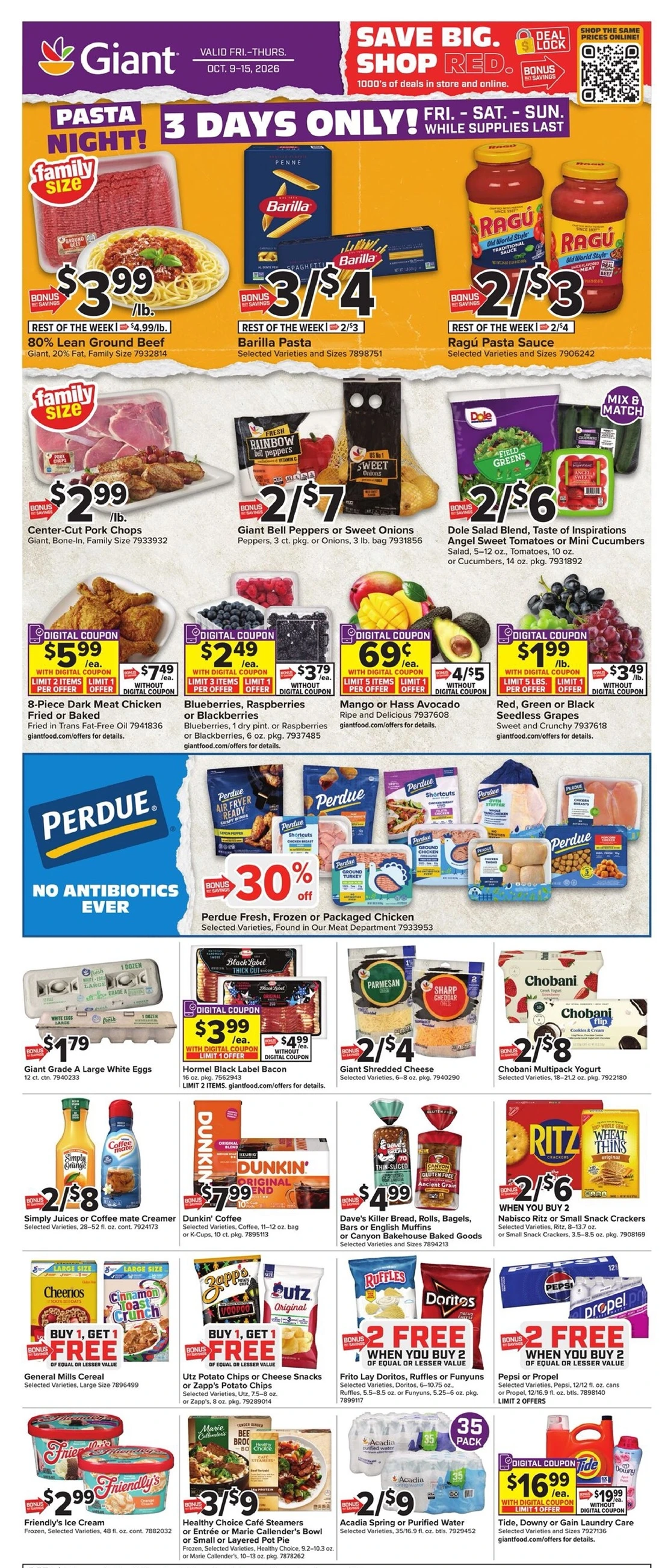Giant Food Weekly Ad (Oct 9 - 15, 2026) Early Preview - Image 1 Oct 9 - 15