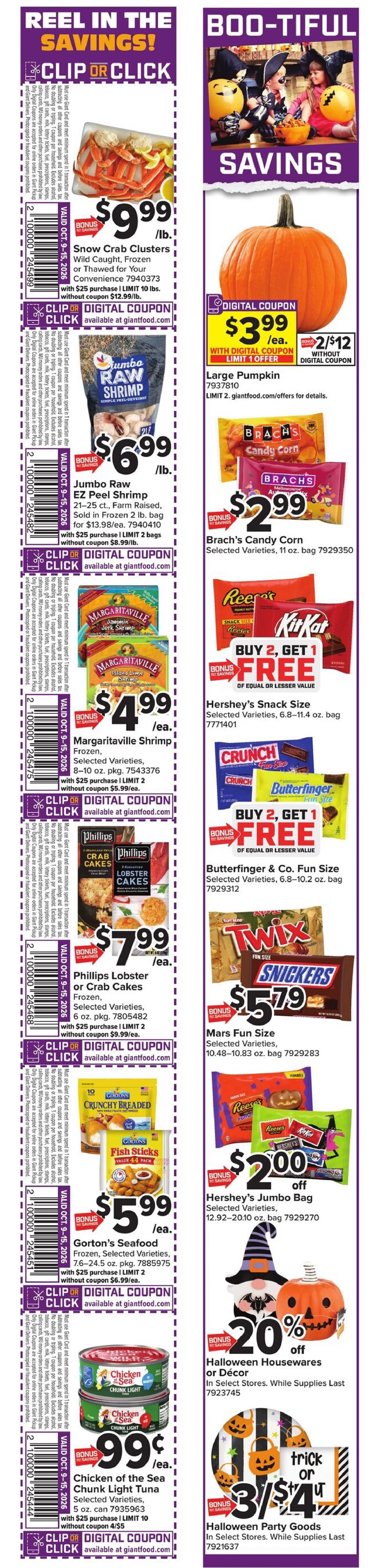 Giant Food Weekly Ad (Oct 9 - 15, 2026) Early Preview - Image 2 Oct 9 - 15