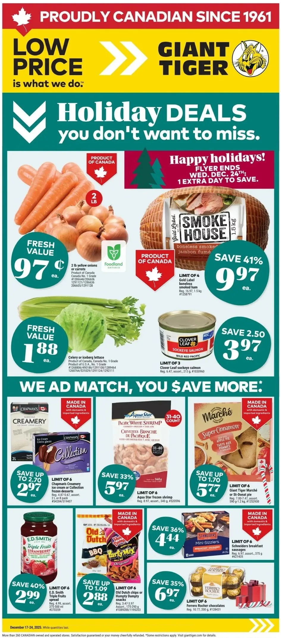giant tiger flyer ont december 1