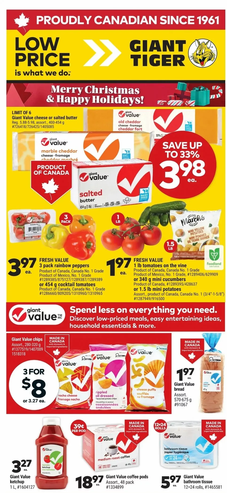 giant tiger flyer ont december 2