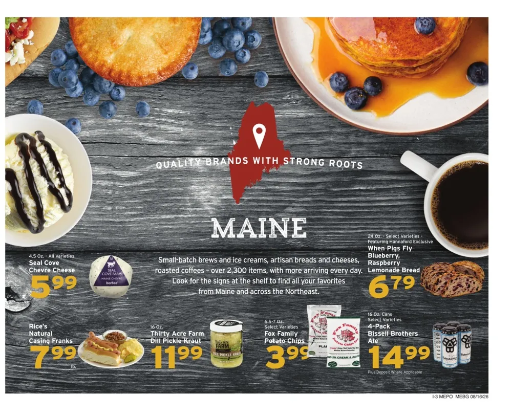 Hannaford Weekly Ad August 30 - September 5, 2026 - Image 1 August 16 - 22